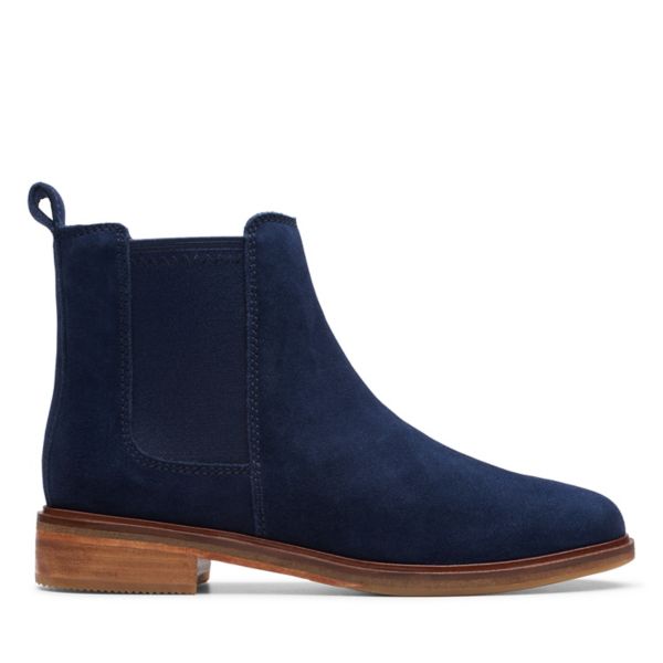 Clarks Womens Clarkdale Arlo Ankle Boots Navy | UK-5638719